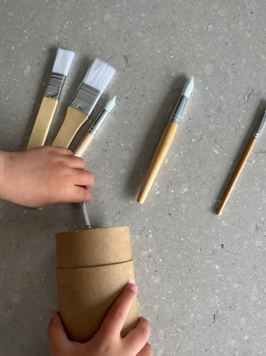 Wooden brush set